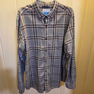 Columbia big checkered long sleeve button down